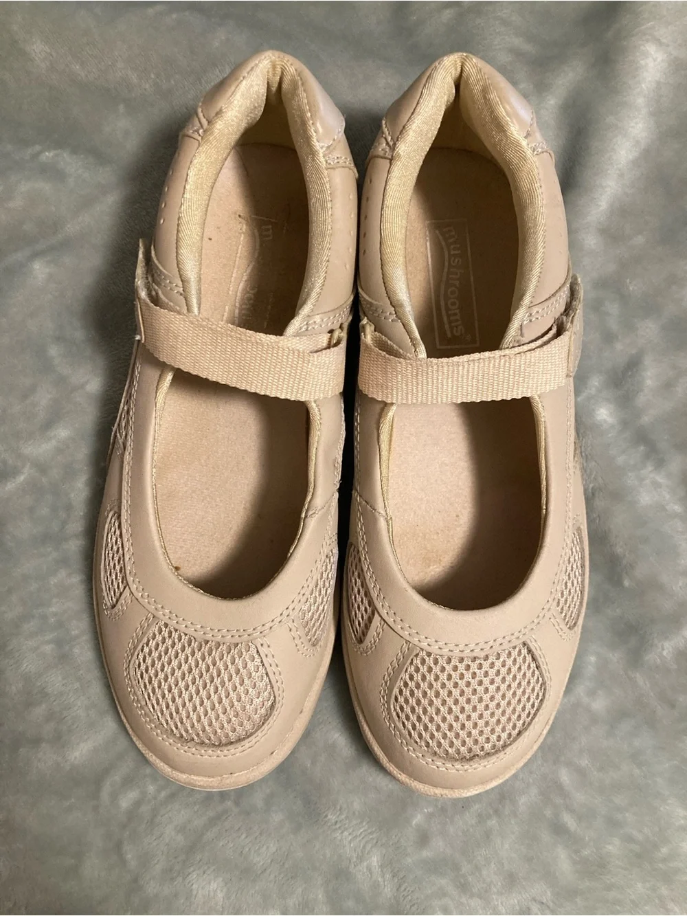 EUC Vintage Mushrooms Leather Mary Jane Slip On Shoe Size 8.5M